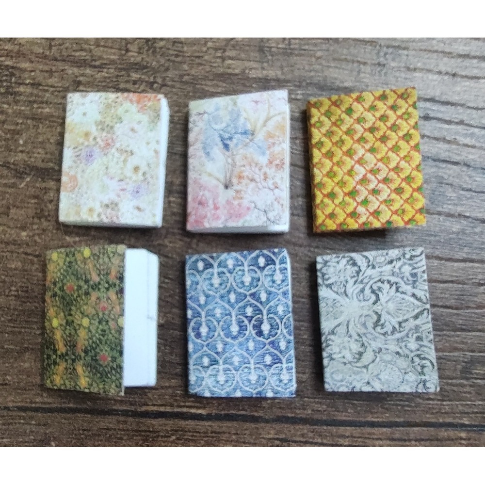 1:12 Dollhouse Miniature Notebook Lot Of 6